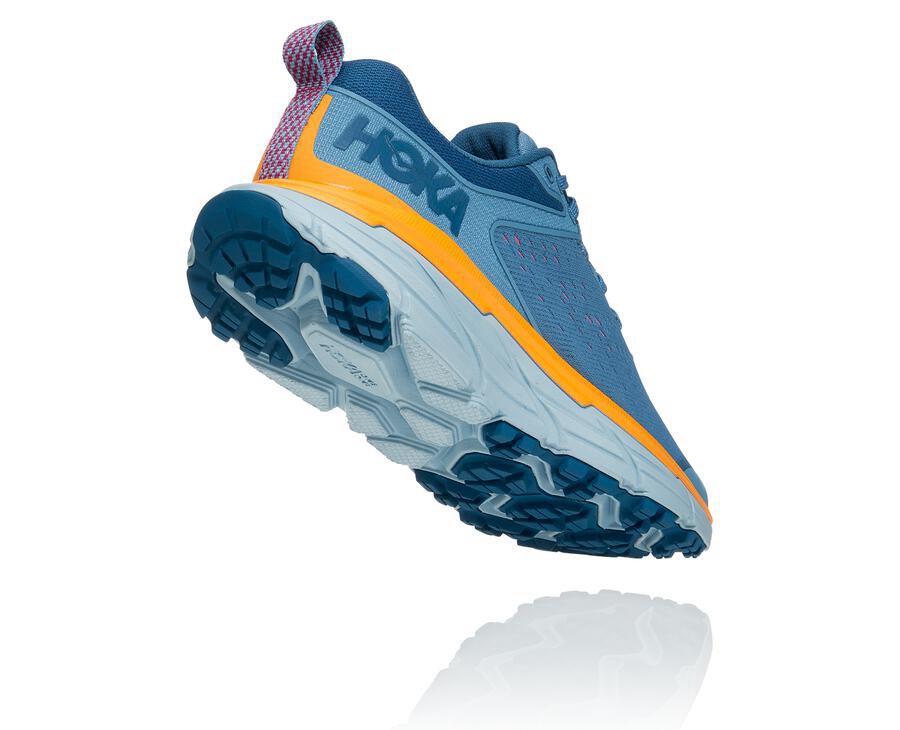 Zapatillas Trail Hoka One One Mujer - Challenger Atr 6 - Azules - MBC172348